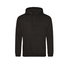 College Hoodie Man - Jet Black