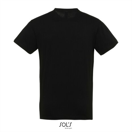 Achterkant SOLs Regent T-Shirt deep black