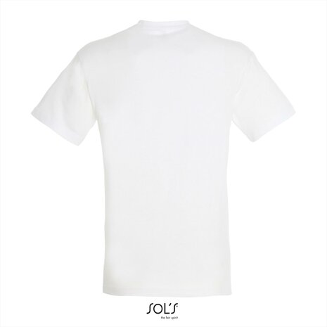 Achterkant SOLs Regent T-Shirt wit
