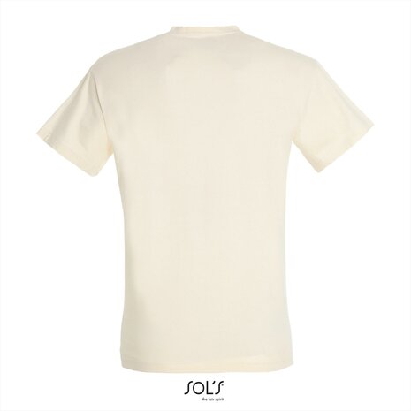 Achterkant SOLs Regent T-Shirt Natural