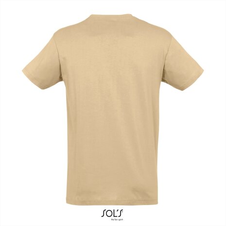 Achterkant SOLs Regent T-Shirt Sand