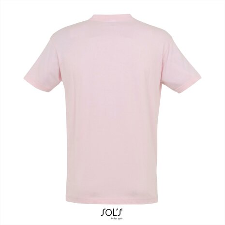 Achterkant SOLs Regent T-Shirt Medium Pink