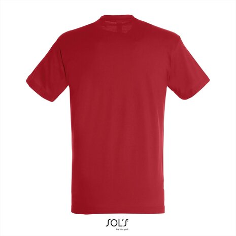 Achterkant SOLs Regent T-Shirt Rood