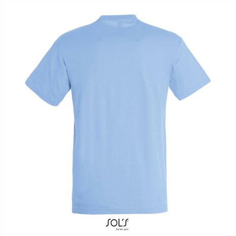 Achterkant SOLs Regent T-Shirt Sky Blue