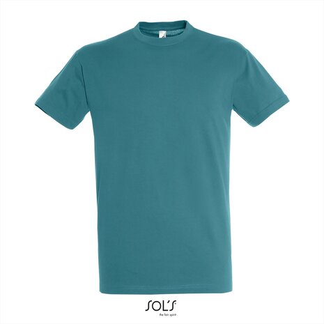 Voorkant SOLs Regent T-Shirt Duck Blue
