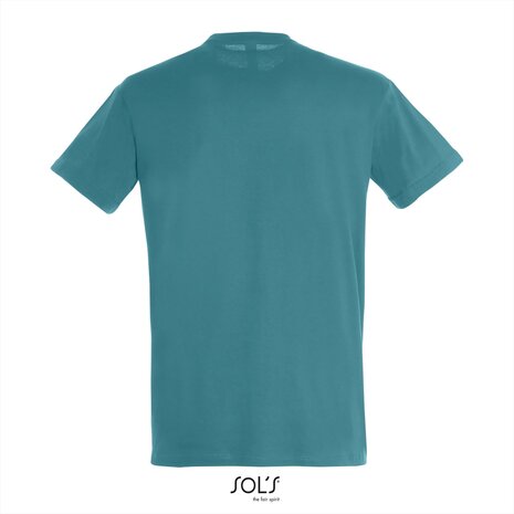Achterkant SOLs Regent T-Shirt Duck Blue