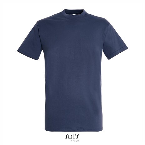 Voorkant SOLs Regent T-Shirt Denim