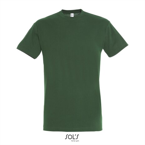 Voorkant SOLs Regent T-ShirtBottle Green