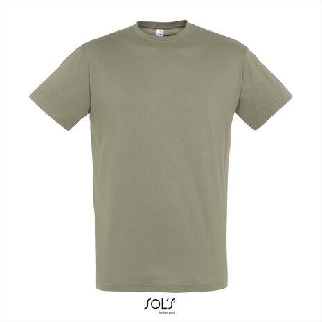 Voorkant SOLs Regent T-Shirt Khaki