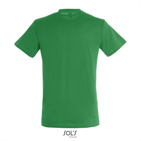 Achterkant SOLs Regent T-Shirt Kelly Green