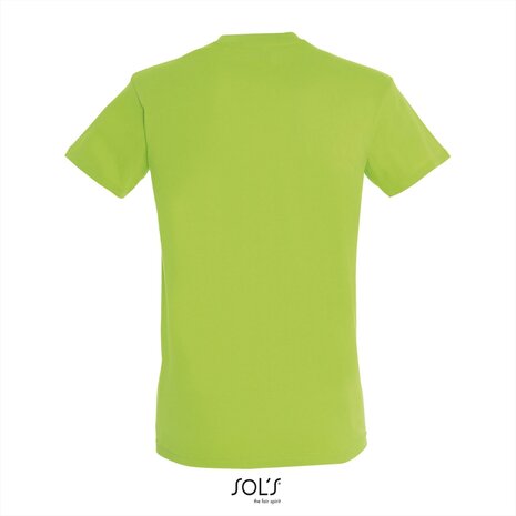 Achterkant SOLs Regent T-Shirt Lime