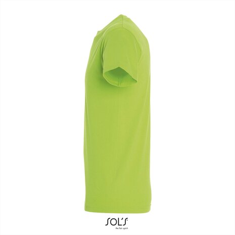 Zijkant SOLs Regent T-Shirt Lime