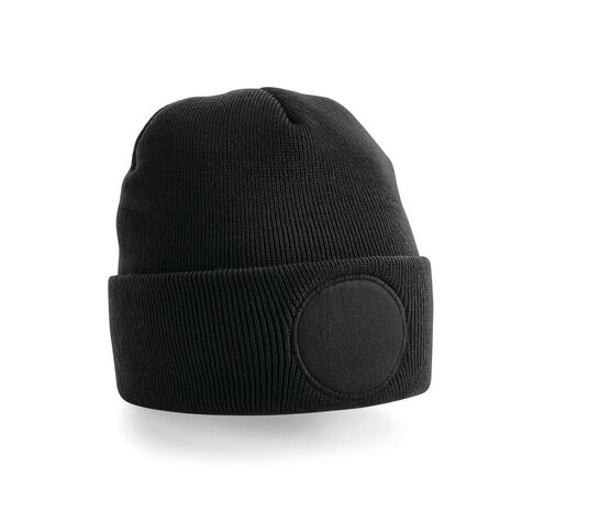 CIRCULAR PATCH BEANIE