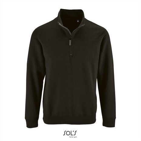 SOL&#039;S Stan - zip neck - zwart