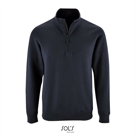 SOL&#039;S Stan - zip neck - French Navy