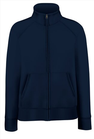 Lady-Fit Premium Sweat Jacket - Deep Navy