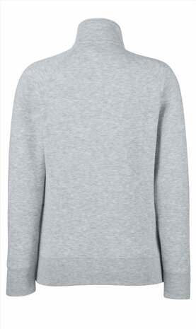 Lady-Fit Premium Sweat Jacket - Heather Grey