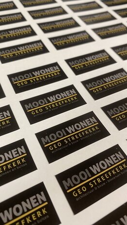 Standaard Kwaliteit sticker 2cm x 4cm 