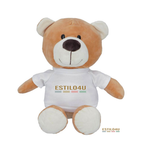 Pluchen teddybeer met T-shirt