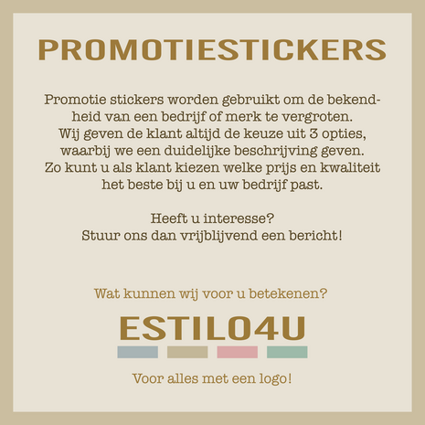 Hoge kwaliteit sticker