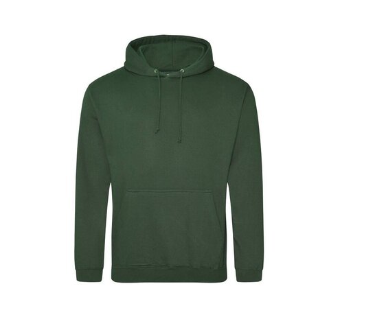 College Hoodie Man - Bottle Green