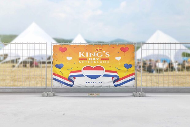 Banner 100cm x 150cm: king netherland-08