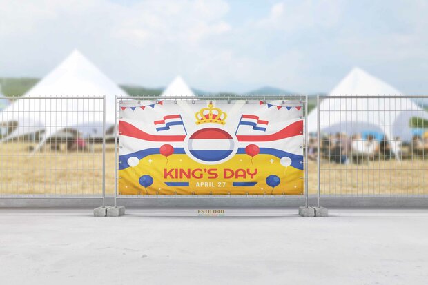 Banner 100cm x 150cm: king netherland-12