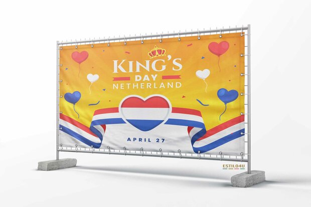 Banner 100cm x 150cm: king netherland-08