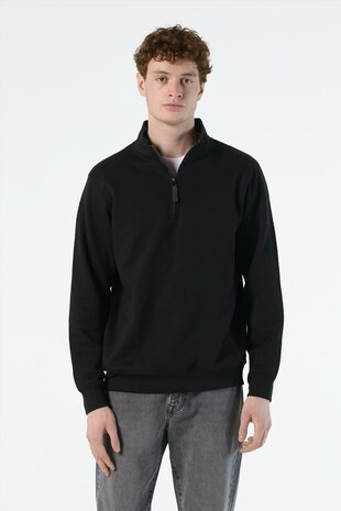 SOL&#039;S Stan - zip neck - Grey Melange 2