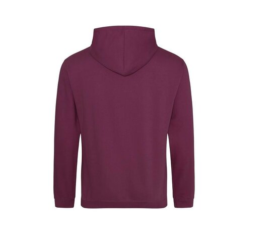 College Hoodie Man - Burgundy Smoke