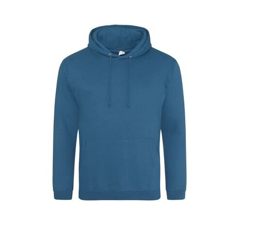 College Hoodie Man - Deep sea Blue