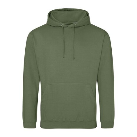 College Hoodie Man - Earthy Green