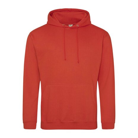 College Hoodie Man - Sunset Orange