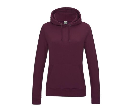  College Hoodie Dames - Burgundy