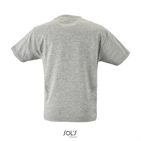 Grey Melange - Kids Sol&#039;s Regent T-shirt
