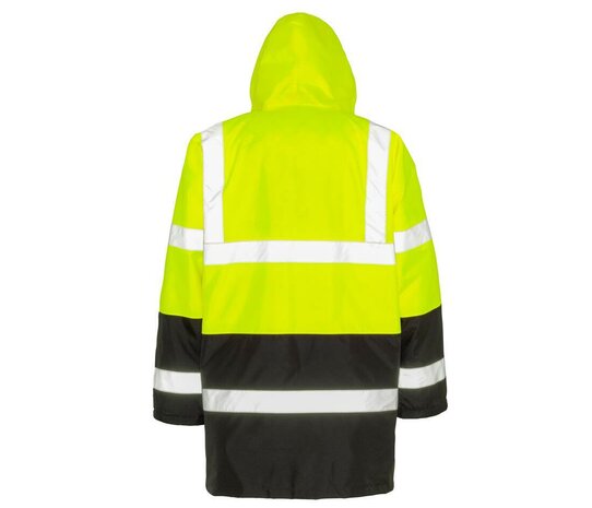Veiligheidsjas voor snelweg in twee kleuren - Fluorescent Yellow/Black