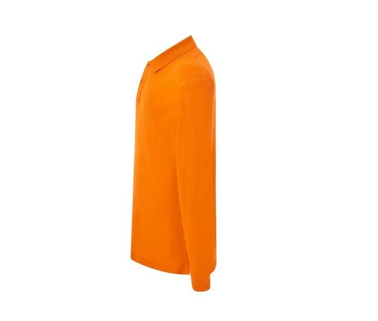 Man regular lange mouw polo - Orange