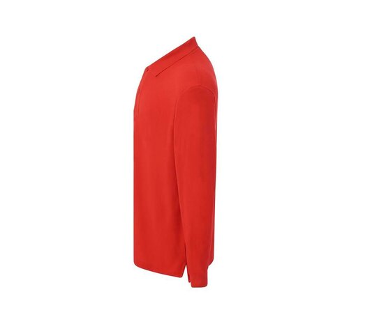 Man regular lange mouw polo - Red