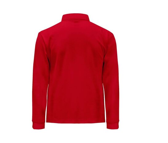Man regular lange mouw polo - Red