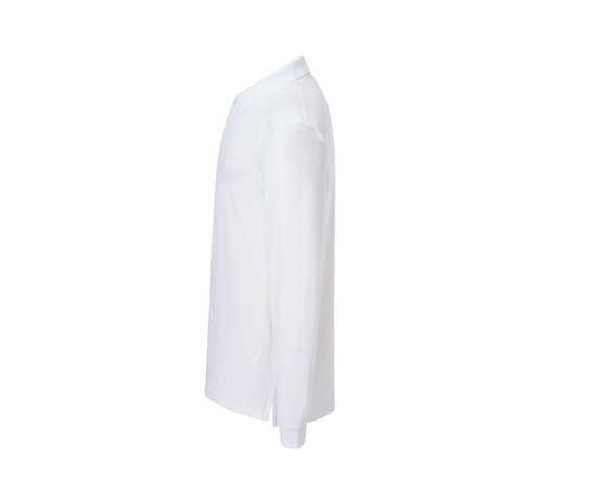 Man regular lange mouw polo - White