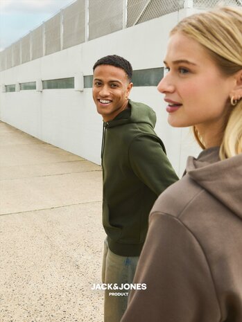 Beetle Green - JACK &amp; JONES//PRODUKT Cosy Hood