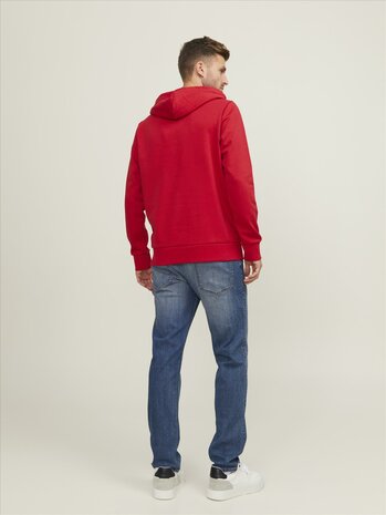Lipstick Red - JACK &amp; JONES//PRODUKT Cosy Hood