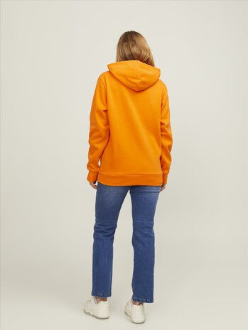 Vibrant Orange - JACK &amp; JONES//PRODUKT Cosy Hood