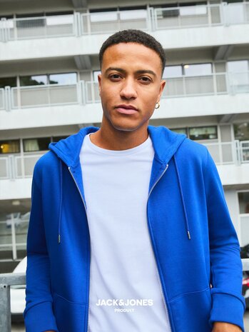 White JACK &amp; JONES//PRODUKT Day Zip Hood