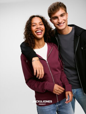 White JACK &amp; JONES//PRODUKT Day Zip Hood