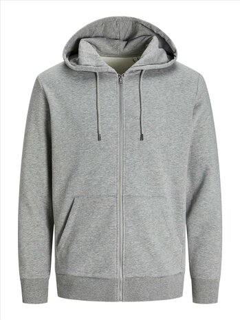 Light Grey Melange JACK &amp; JONES//PRODUKT Day Zip Hood