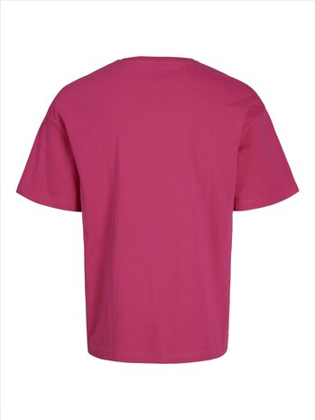Fuchsia Rose JACK &amp; JONES//PRODUKT Frame Tee
