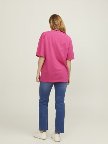 Fuchsia Rose JACK &amp; JONES//PRODUKT Frame Tee
