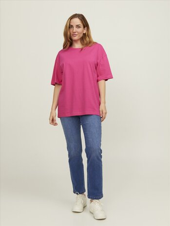 Fuchsia Rose JACK &amp; JONES//PRODUKT Frame Tee