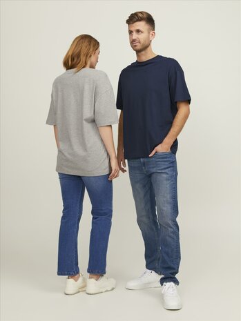 Light Grey Melange JACK &amp; JONES//PRODUKT Frame Tee